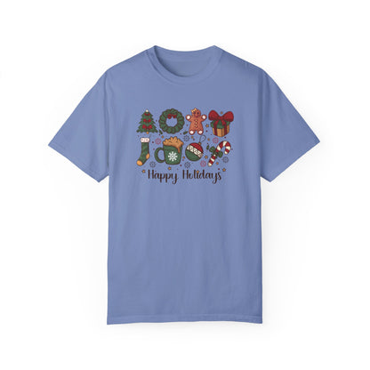 Happy Holidays Shirts, Christmas Tree Shirt, Gingerbread Man Candy Cane Shirt, Christmas Wreath Shirt, Festival Shirt, Merry Ornament Shirt