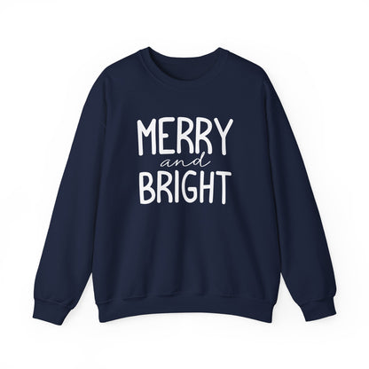 Merry and Bright Sweatshirt, Women's Christmas Shirt