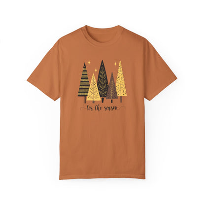 Tis the Season T-Shirt, Christmas Trees Shirt, Comfort Colors Shirt, Merry Christmas Shirt, Holiday Season Shirt, Unisex Garment-Dyed Shirt