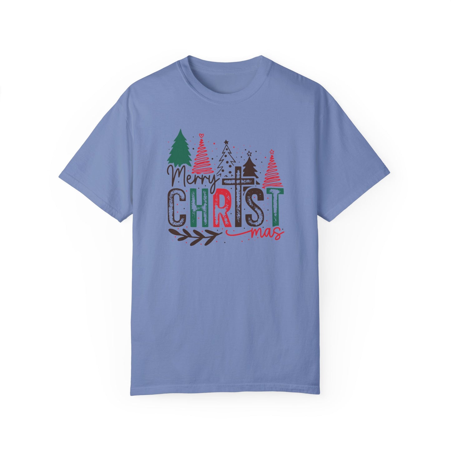 Merry Christmas Shirt, Christmas Cross Shirt, Women's Merry Shirt, Religious Holiday Shirt, Christmas Tree Shirt, Winter Shirt, Gift for Her