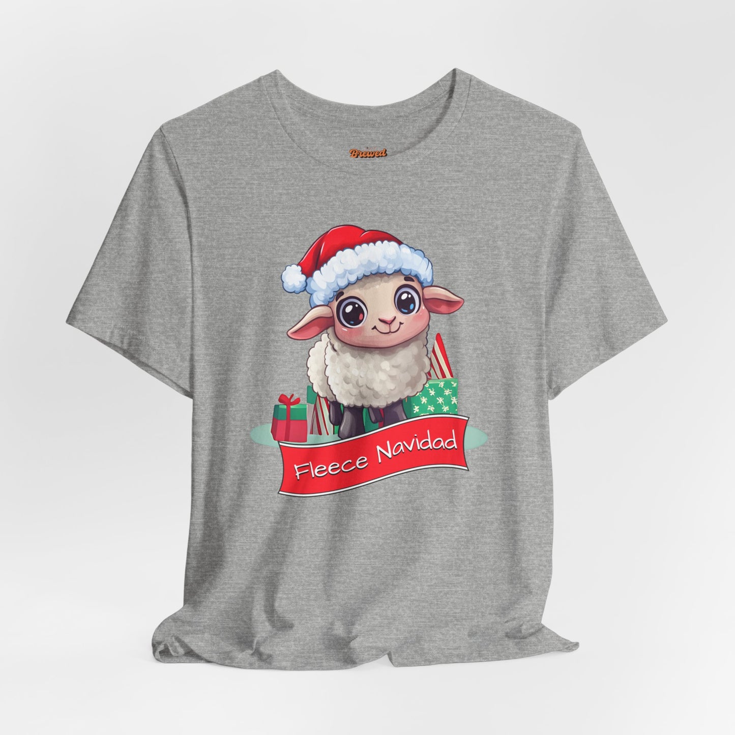 Fleece Navidad Sheep Shirt, Spanish Christmas T-shirt, Funny Holiday Tee, Christmas Animal T-shirt, Feliz Navidad Shirt, Feliz Navidad Gift