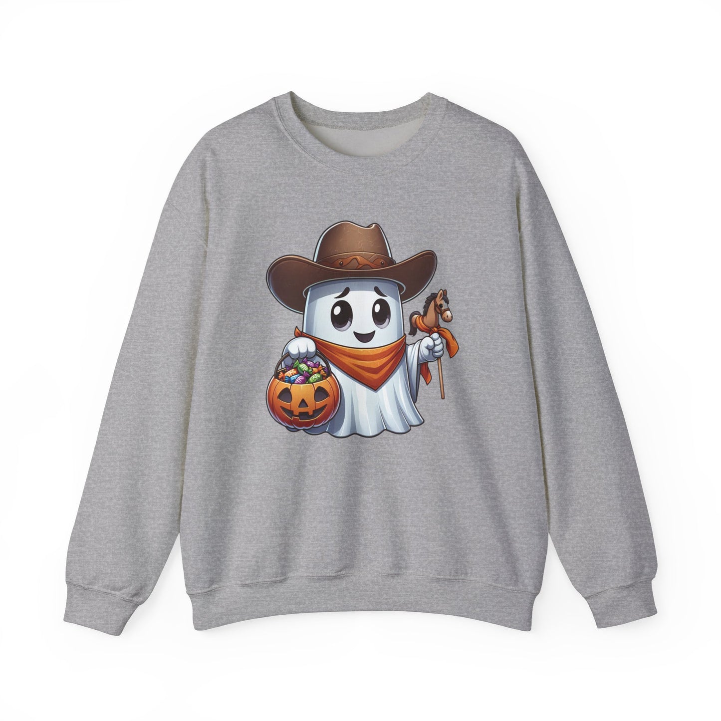 Ghost Cowboy Halloween Sweatshirt, Funny Cowboy Shirt Gift, Spooky Season, Halloween Ghost Sweatshirt, Womans Oversized Shirt, Cowgirl Gift