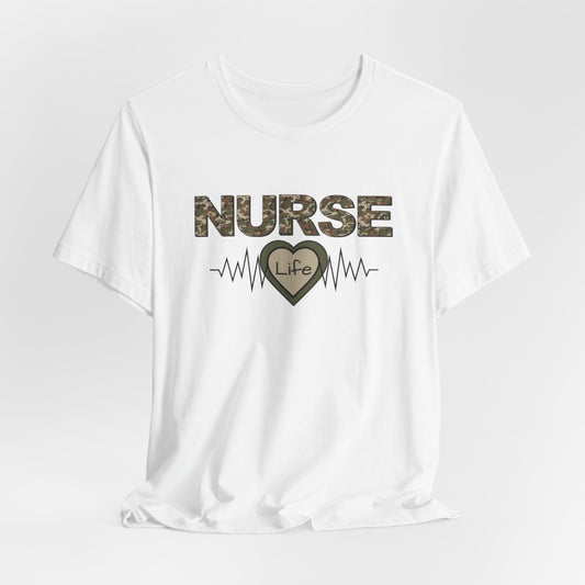 Camo Nurse Shirt, New Nurse Gift, College Gift, Nurse Appreciation, Nurse Student Tee, Registered Nurse Shirt, Nursing School, Nurse Tshirt