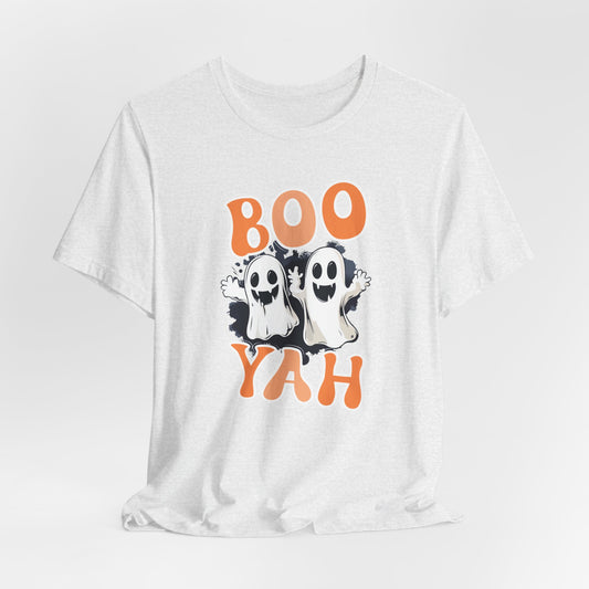 BOO YAH Ghost Tshirt, Ghost Halloween Tee, Spooky Ghost Shirt, Spooky Season shirt, Ghost Shirt, Halloween T-shirt, Halloween Gift, Boo Yah