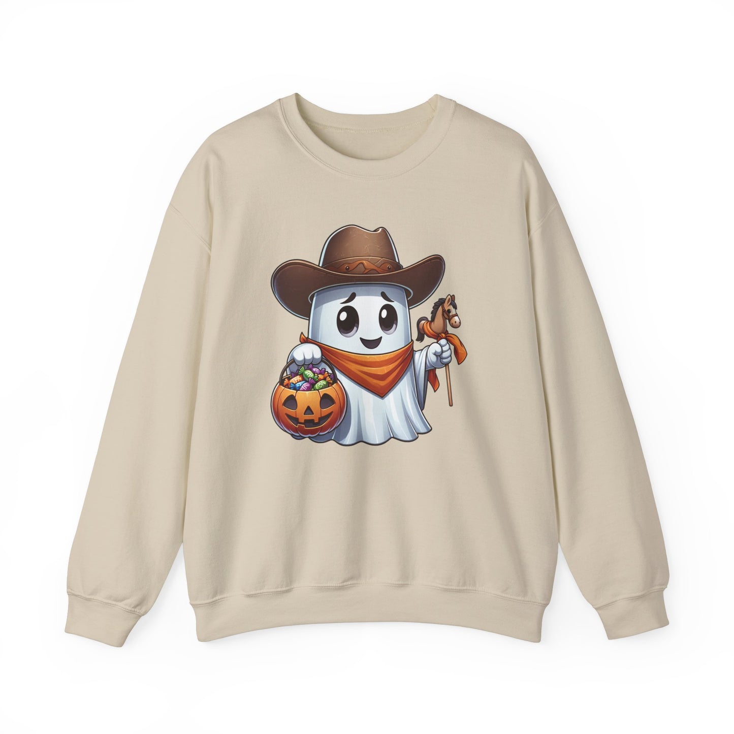 Ghost Cowboy Halloween Sweatshirt, Funny Cowboy Shirt Gift, Spooky Season, Halloween Ghost Sweatshirt, Womans Oversized Shirt, Cowgirl Gift