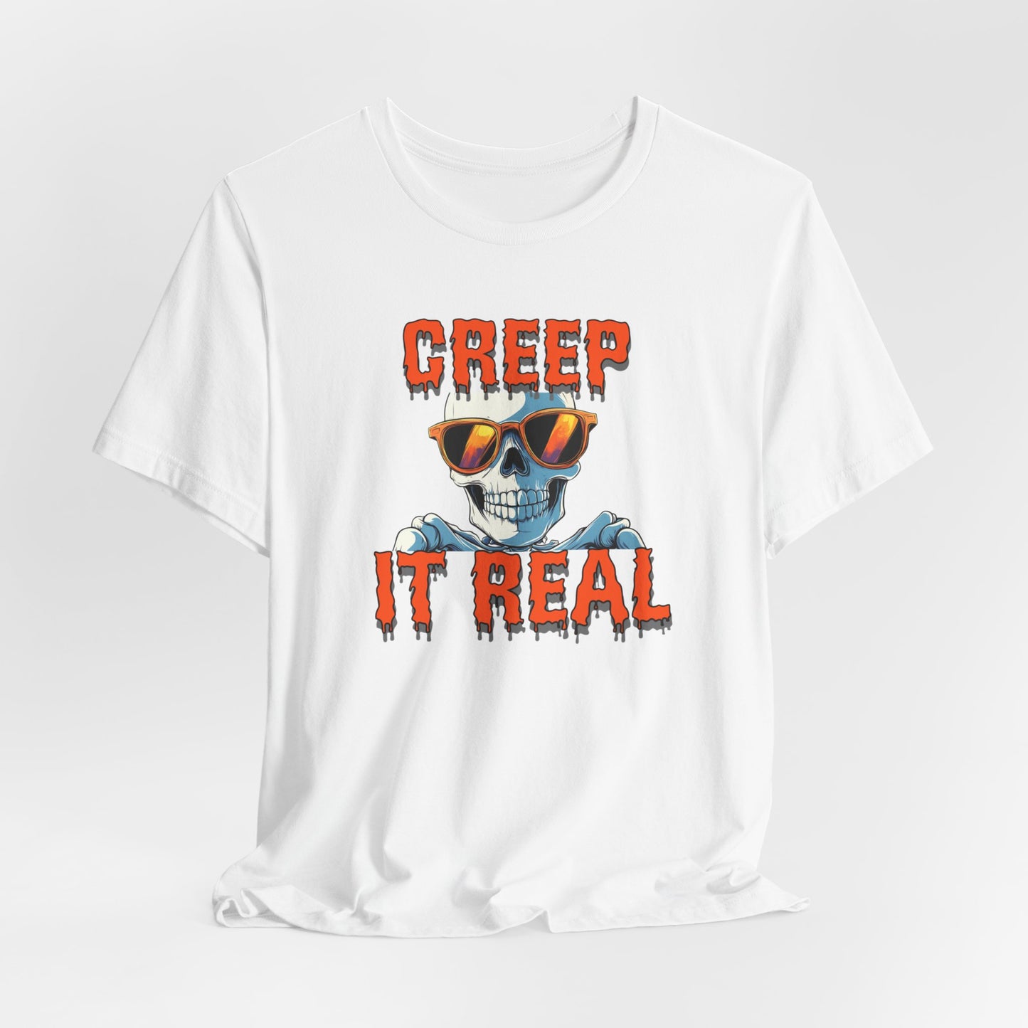 Creep It Real Tshirt, Skeleton Halloween Tee, Spooky Skeleton Shirt, Spooky Season shirt, Skeleton Shirt, Halloween T-shirt, Halloween Gift