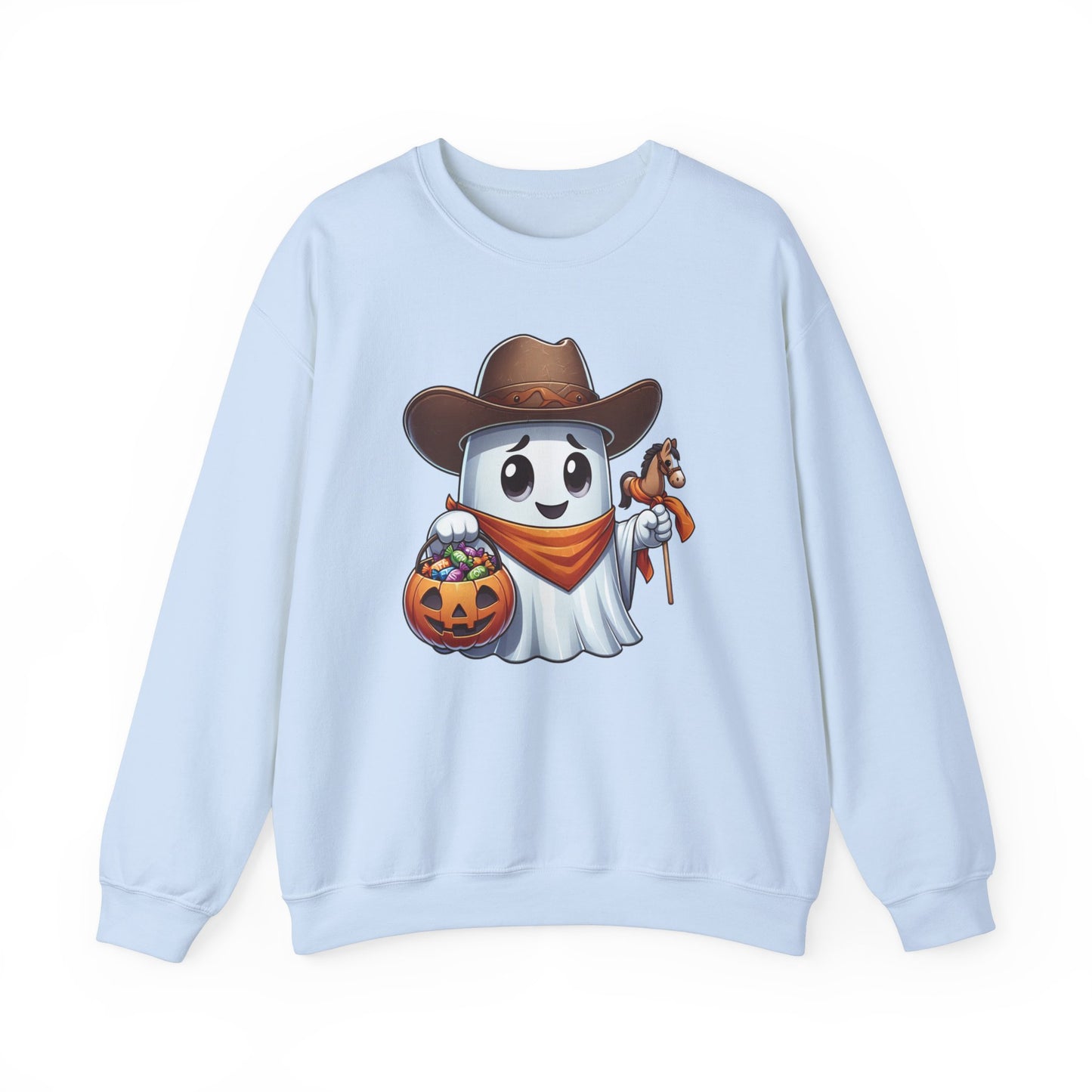 Ghost Cowboy Halloween Sweatshirt, Funny Cowboy Shirt Gift, Spooky Season, Halloween Ghost Sweatshirt, Womans Oversized Shirt, Cowgirl Gift