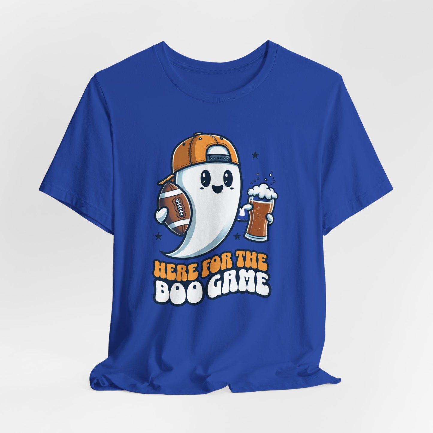 Here For The Boo Game Shirt, Unisex Shirt, Cute Halloween Ghost Shirt, Trick or Treat Shirt, Spooky Season Gift, Football Lovers Gift