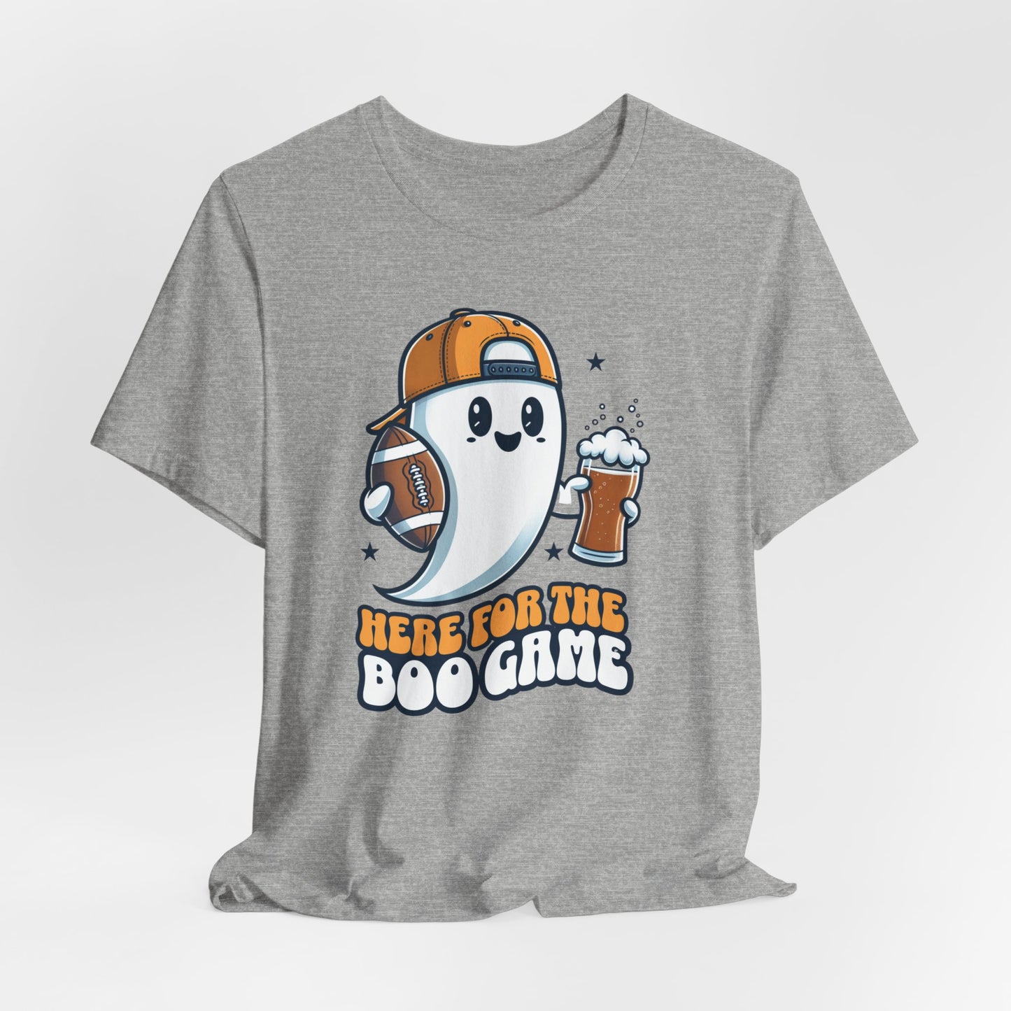 Here For The Boo Game Shirt, Unisex Shirt, Cute Halloween Ghost Shirt, Trick or Treat Shirt, Spooky Season Gift, Football Lovers Gift