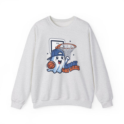 Ghost Got Game Halloween Sweatshirt, Funny Basketball Shirt Gift, Spooky Season, Halloween Ghost Sweatshirt, Womans Oversized Shirt