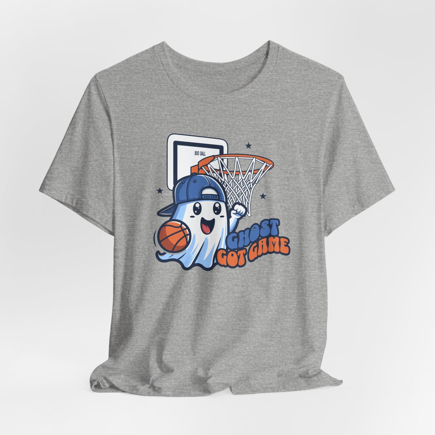 Ghost Got Game Shirt, Halloween Women's Mens Shirt, Cute Halloween Ghost Shirt, Trick or Treat Shirt, Spooky Season Gift, Basketball Gift