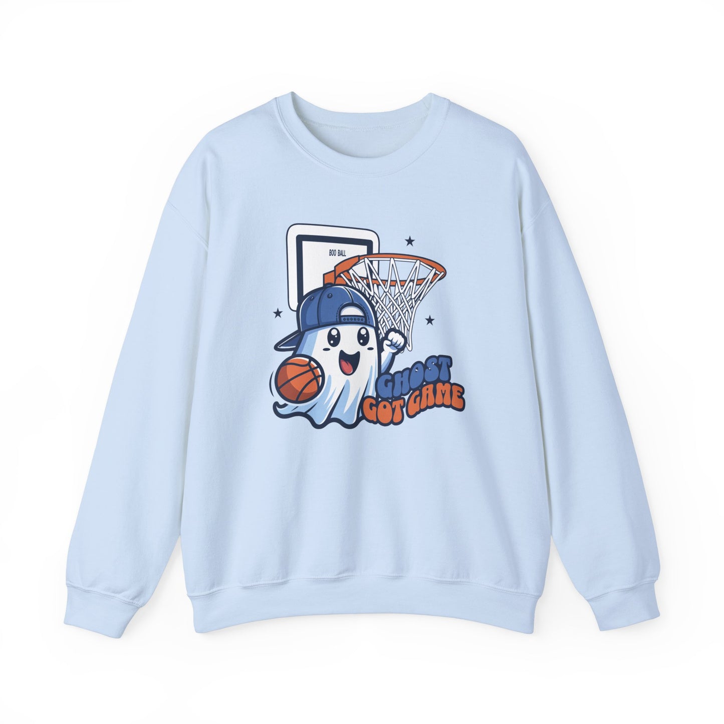 Ghost Got Game Halloween Sweatshirt, Funny Basketball Shirt Gift, Spooky Season, Halloween Ghost Sweatshirt, Womans Oversized Shirt