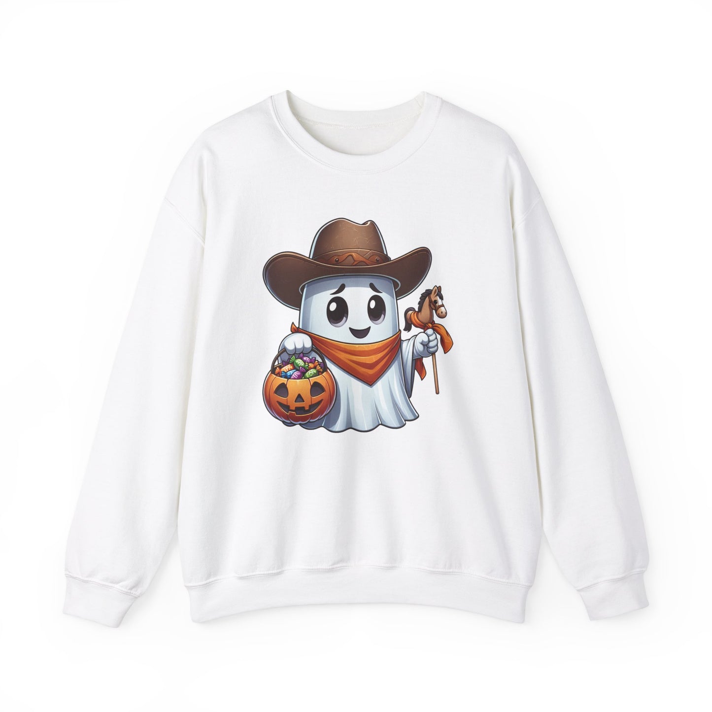 Ghost Cowboy Halloween Sweatshirt, Funny Cowboy Shirt Gift, Spooky Season, Halloween Ghost Sweatshirt, Womans Oversized Shirt, Cowgirl Gift