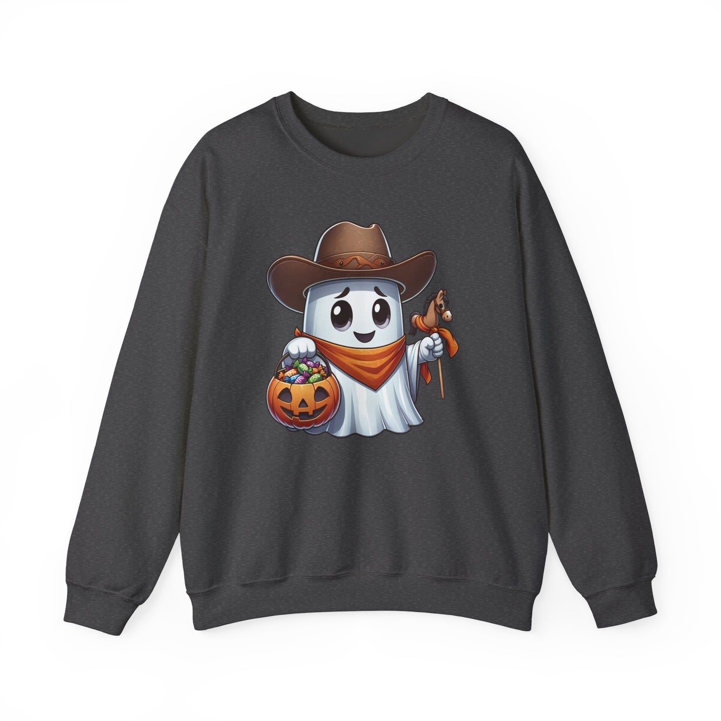 Ghost Cowboy Halloween Sweatshirt, Funny Cowboy Shirt Gift, Spooky Season, Halloween Ghost Sweatshirt, Womans Oversized Shirt, Cowgirl Gift