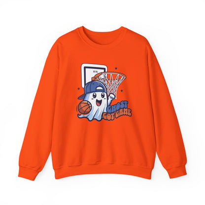 Ghost Got Game Halloween Sweatshirt, Funny Basketball Shirt Gift, Spooky Season, Halloween Ghost Sweatshirt, Womans Oversized Shirt