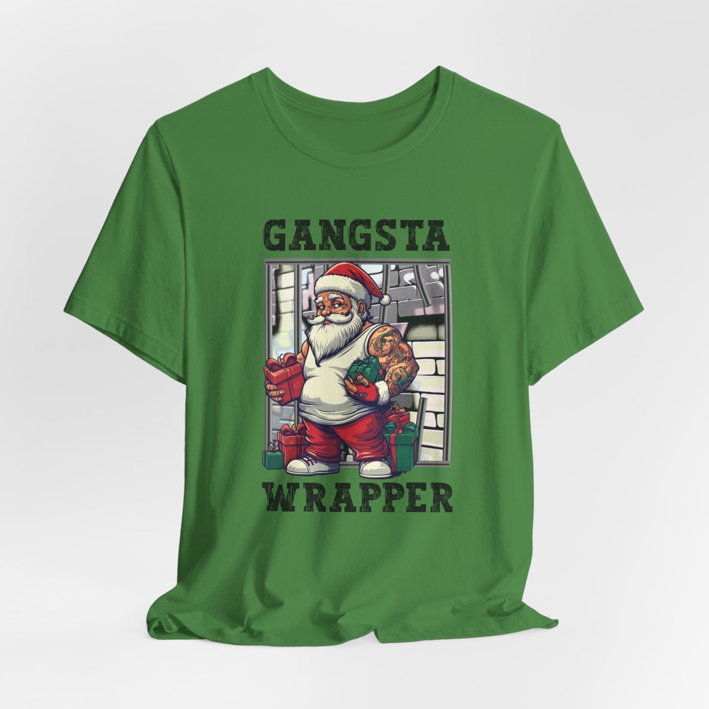 Gangster Wrapper T-Shirt,  Christmas Tee, Funny Christmas, Chistmas Season Shirt, Gangster Tee, Xmas Shirt, Christmas Gift, Gift for him her