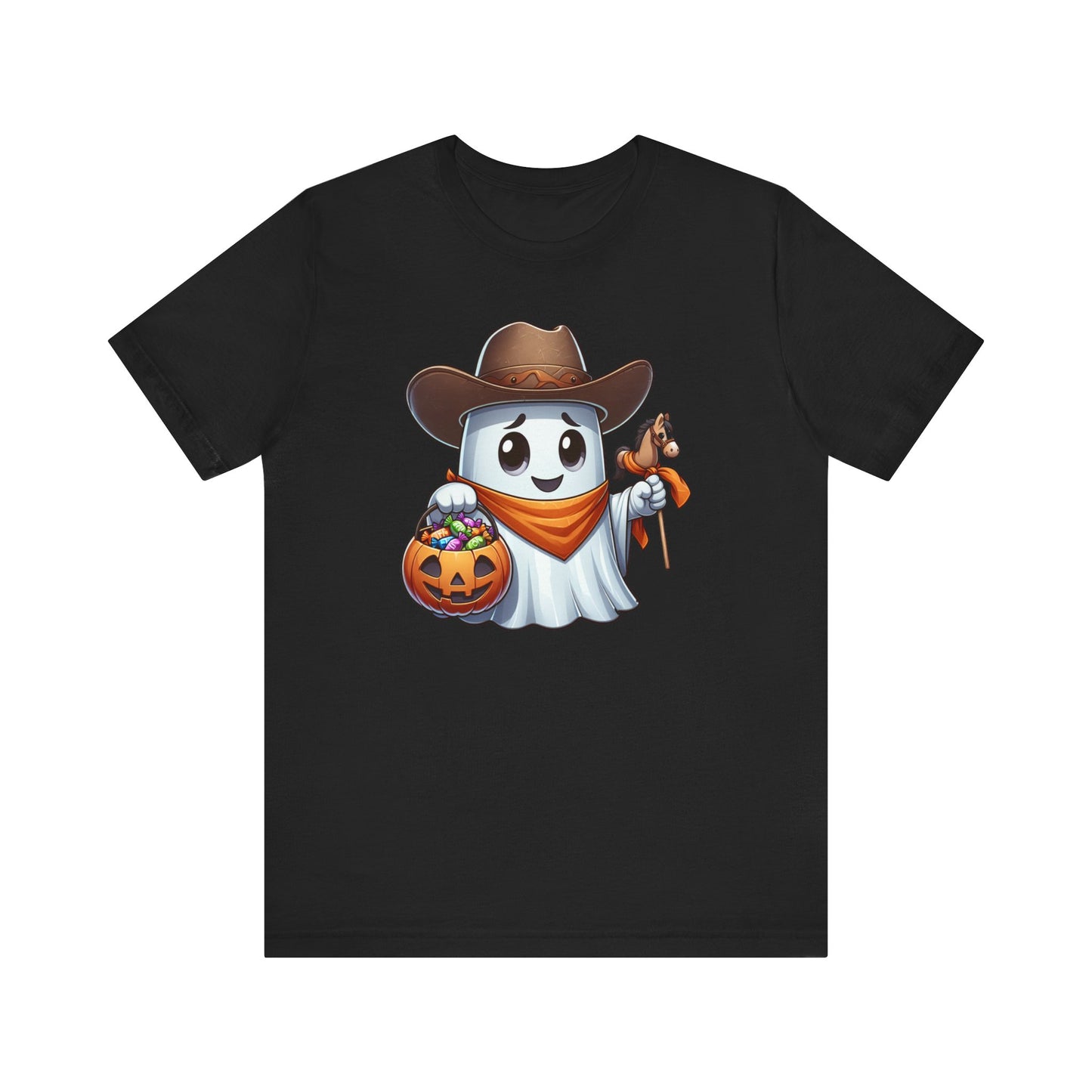 Ghost Cowboy Halloween Shirt, Funny Cowboy Shirt Gift, Spooky Season, Halloween Ghost Tee, Womans Oversized Shirt, Cowgirl Gift