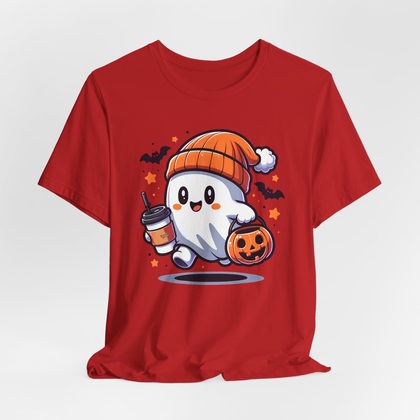 Halloween Ghost Shirt, Halloween Women's Shirt, Cute Halloween Ghost Shirt, Trick or Treat Shirt, Spooky Season Gift, Pumpkin Coffee Lover