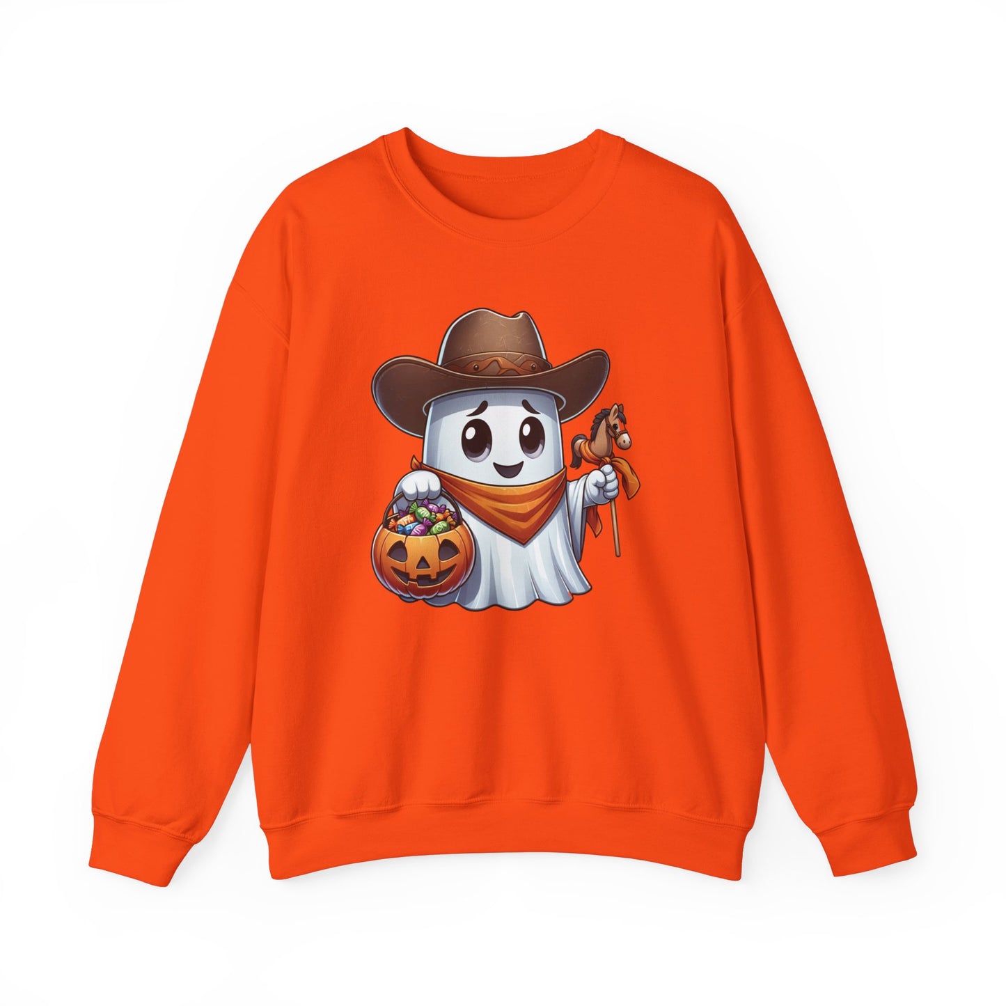 Ghost Cowboy Halloween Sweatshirt, Funny Cowboy Shirt Gift, Spooky Season, Halloween Ghost Sweatshirt, Womans Oversized Shirt, Cowgirl Gift