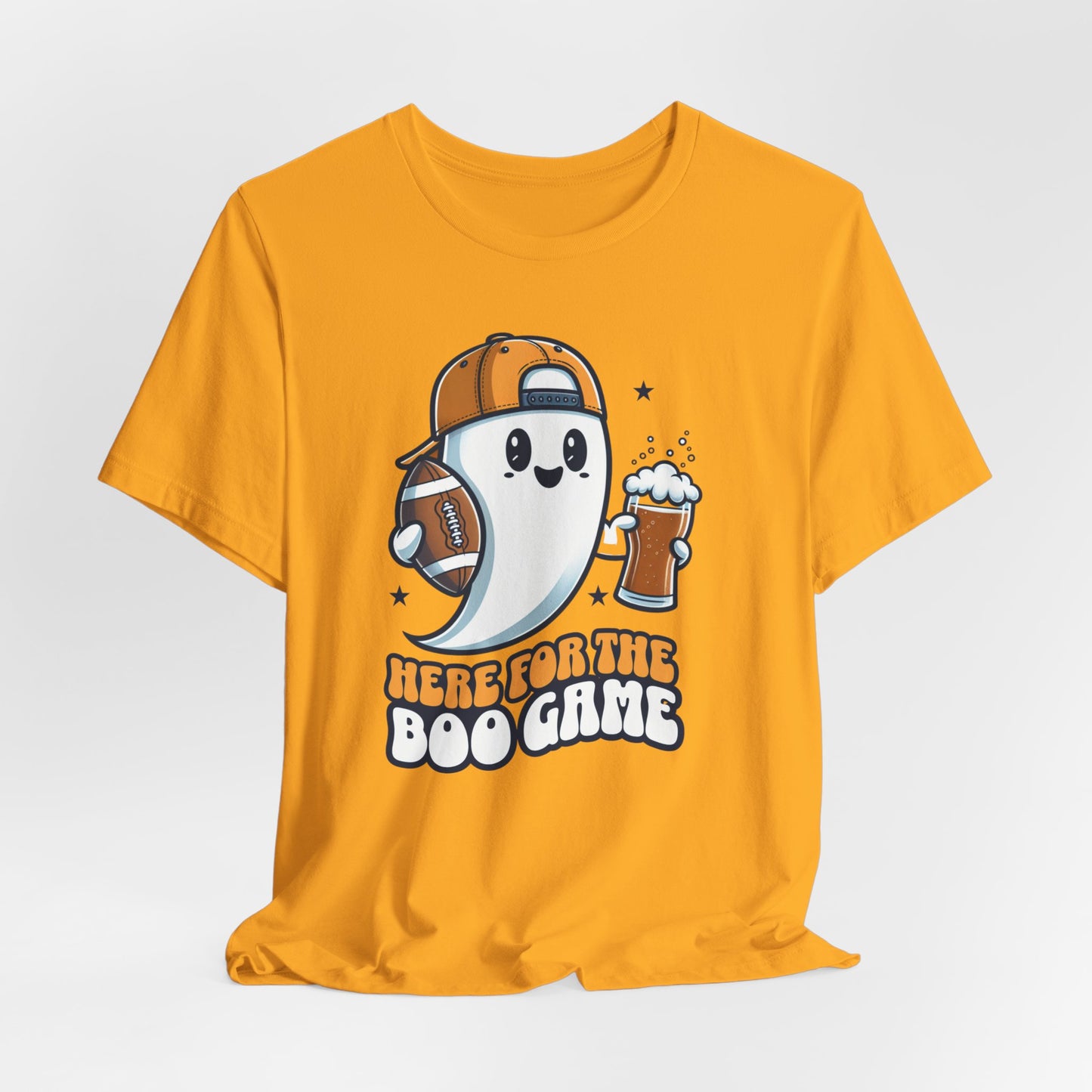 Here For The Boo Game Shirt, Unisex Shirt, Cute Halloween Ghost Shirt, Trick or Treat Shirt, Spooky Season Gift, Football Lovers Gift