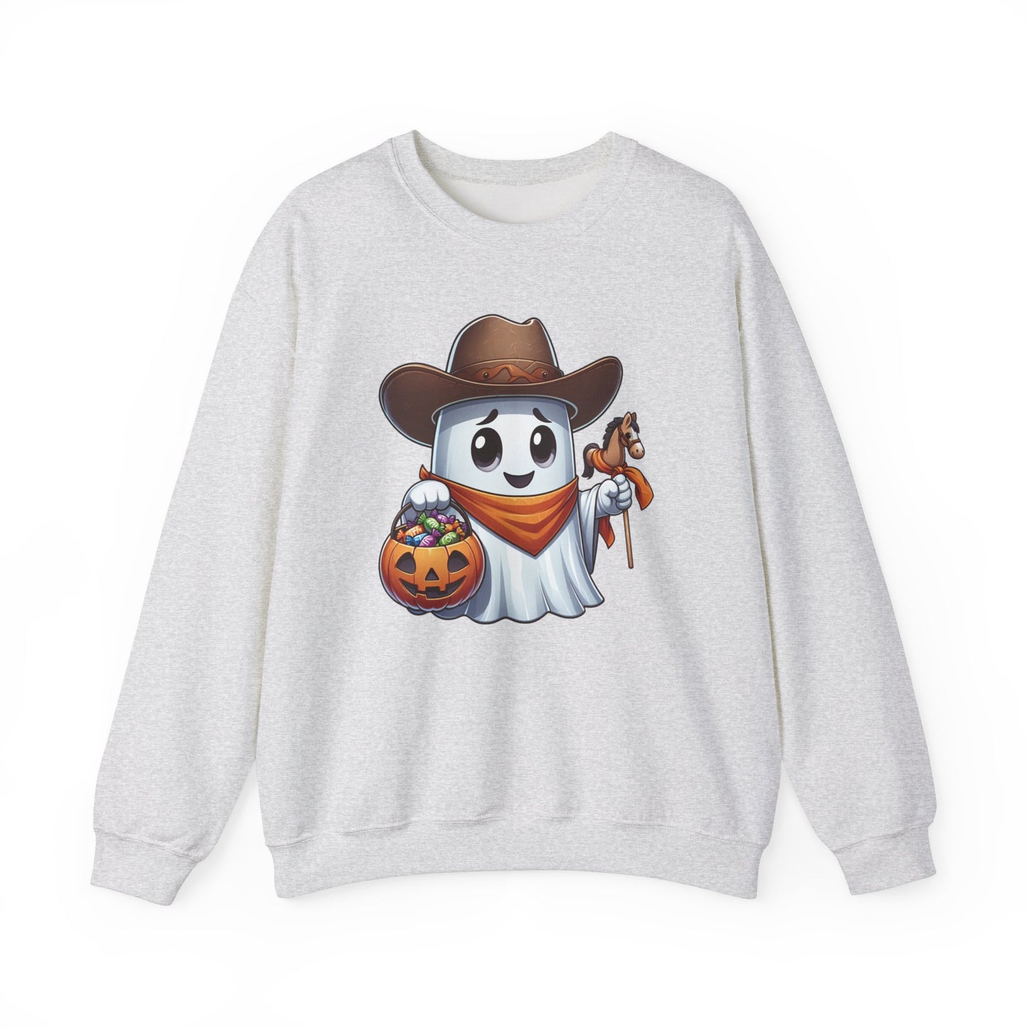 Ghost Cowboy Halloween Sweatshirt, Funny Cowboy Shirt Gift, Spooky Season, Halloween Ghost Sweatshirt, Womans Oversized Shirt, Cowgirl Gift