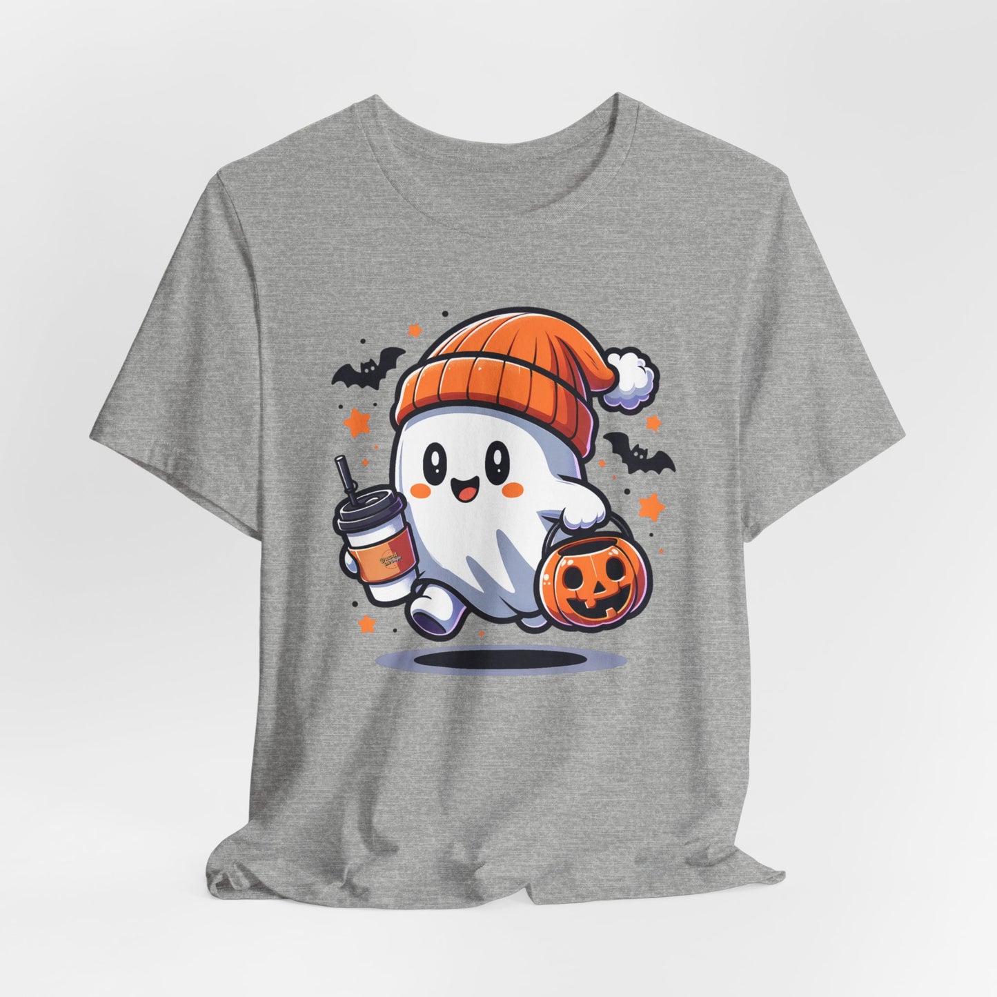 Halloween Ghost Shirt, Halloween Women's Shirt, Cute Halloween Ghost Shirt, Trick or Treat Shirt, Spooky Season Gift, Pumpkin Coffee Lover