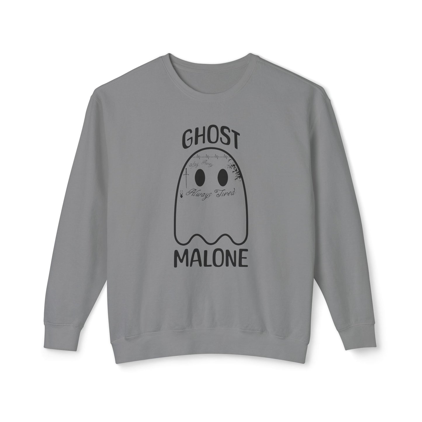 Ghost Malone Halloween Sweatshirt, Halloween Costume, Comfort Colors Sweatshirt, Cute Ghost Sweatshirt, Halloween Gift, Oversized Sweatshirt