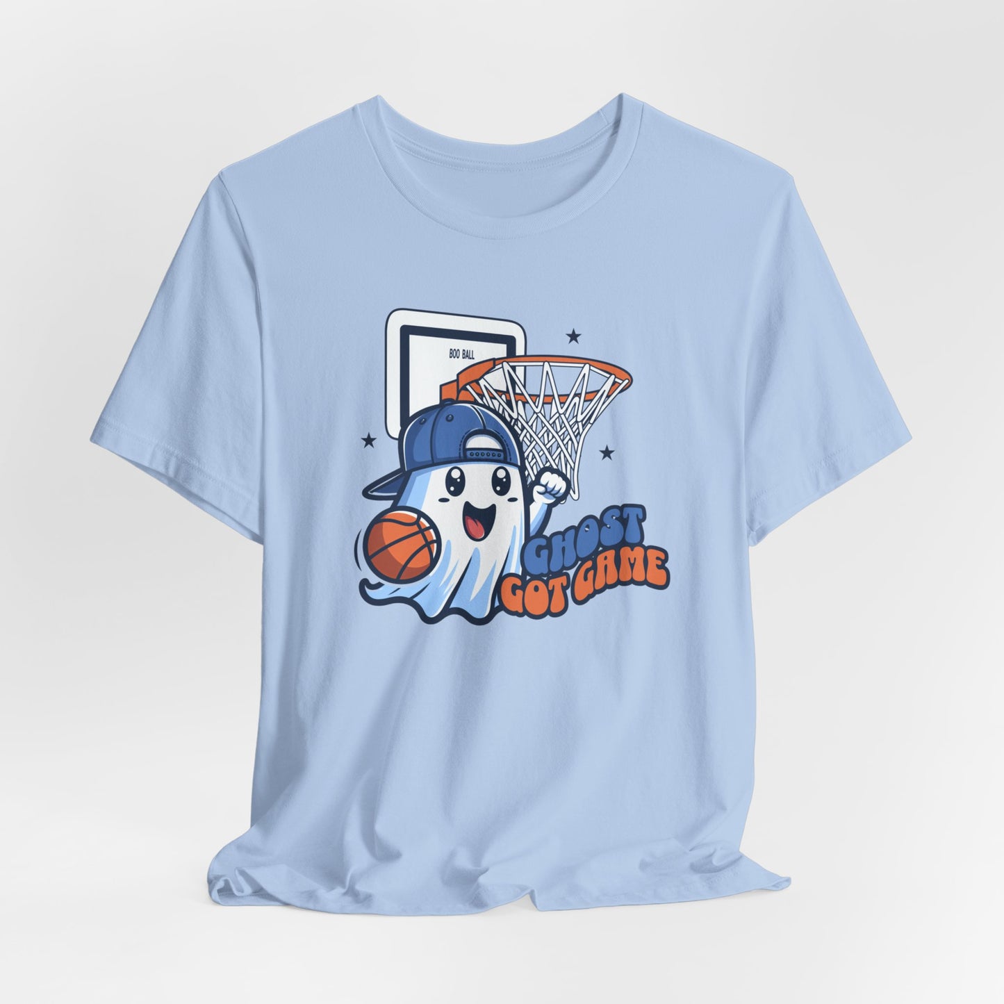 Ghost Got Game Shirt, Halloween Women's Mens Shirt, Cute Halloween Ghost Shirt, Trick or Treat Shirt, Spooky Season Gift, Basketball Gift