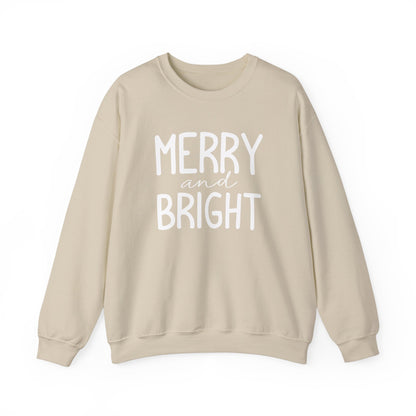 Merry and Bright Sweatshirt, Women's Christmas Shirt