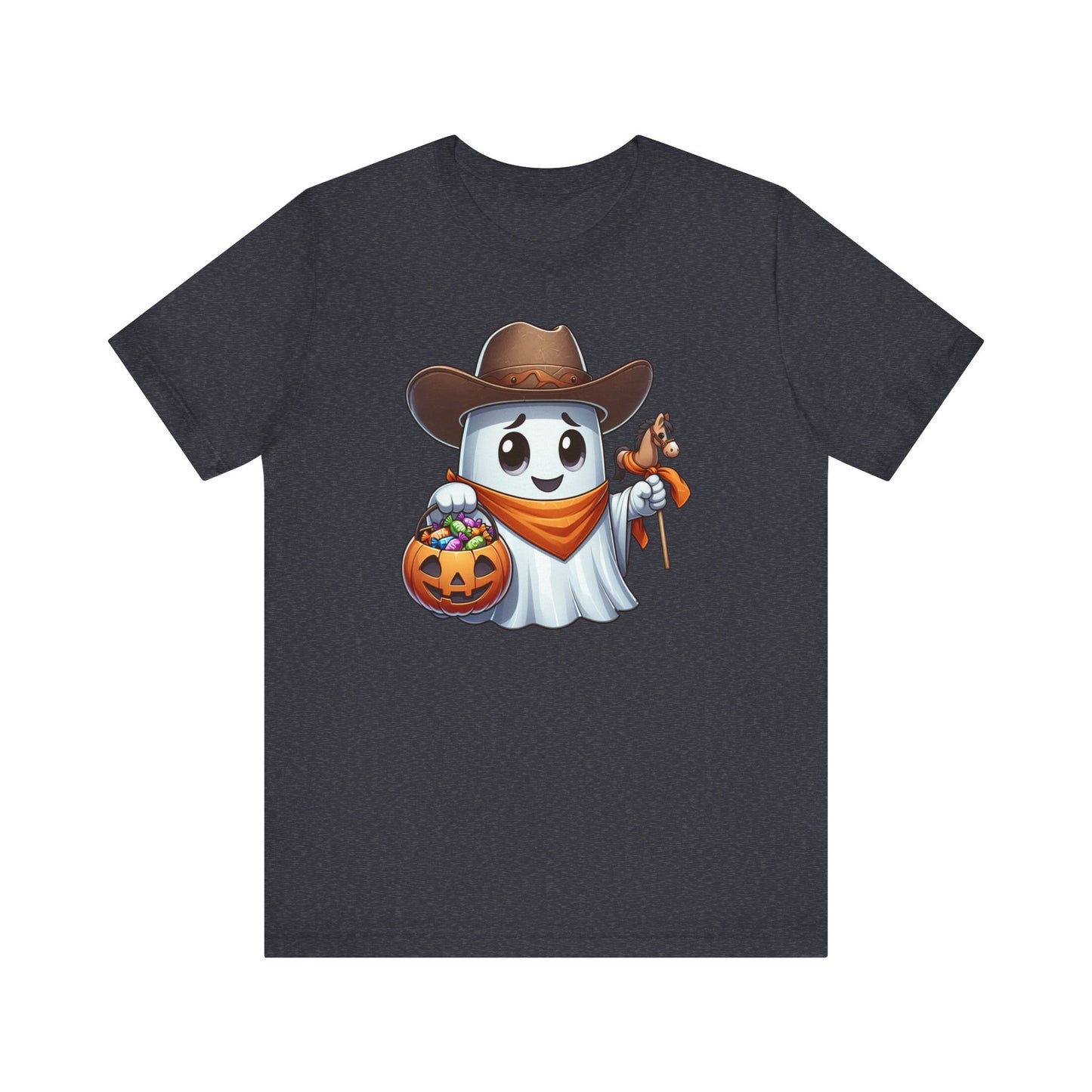 Ghost Cowboy Halloween Shirt, Funny Cowboy Shirt Gift, Spooky Season, Halloween Ghost Tee, Womans Oversized Shirt, Cowgirl Gift