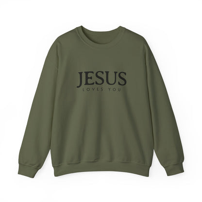 Jesus Loves You Sweatshirt, Jesus Sweatshirt, Bible Verse Sweatshirt, Christian Faith Sweatshirt, Man Woman Pullover Tops, Faith Sweatshirt