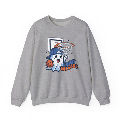 Ghost Got Game Halloween Sweatshirt, Funny Basketball Shirt Gift, Spooky Season, Halloween Ghost Sweatshirt, Womans Oversized Shirt