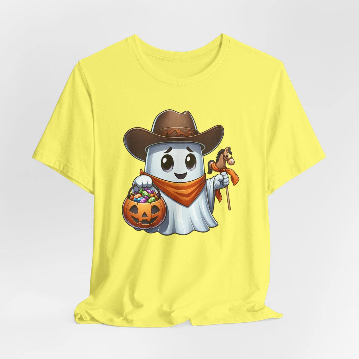 Ghost Cowboy Halloween Shirt, Funny Cowboy Shirt Gift, Spooky Season, Halloween Ghost Tee, Womans Oversized Shirt, Cowgirl Gift