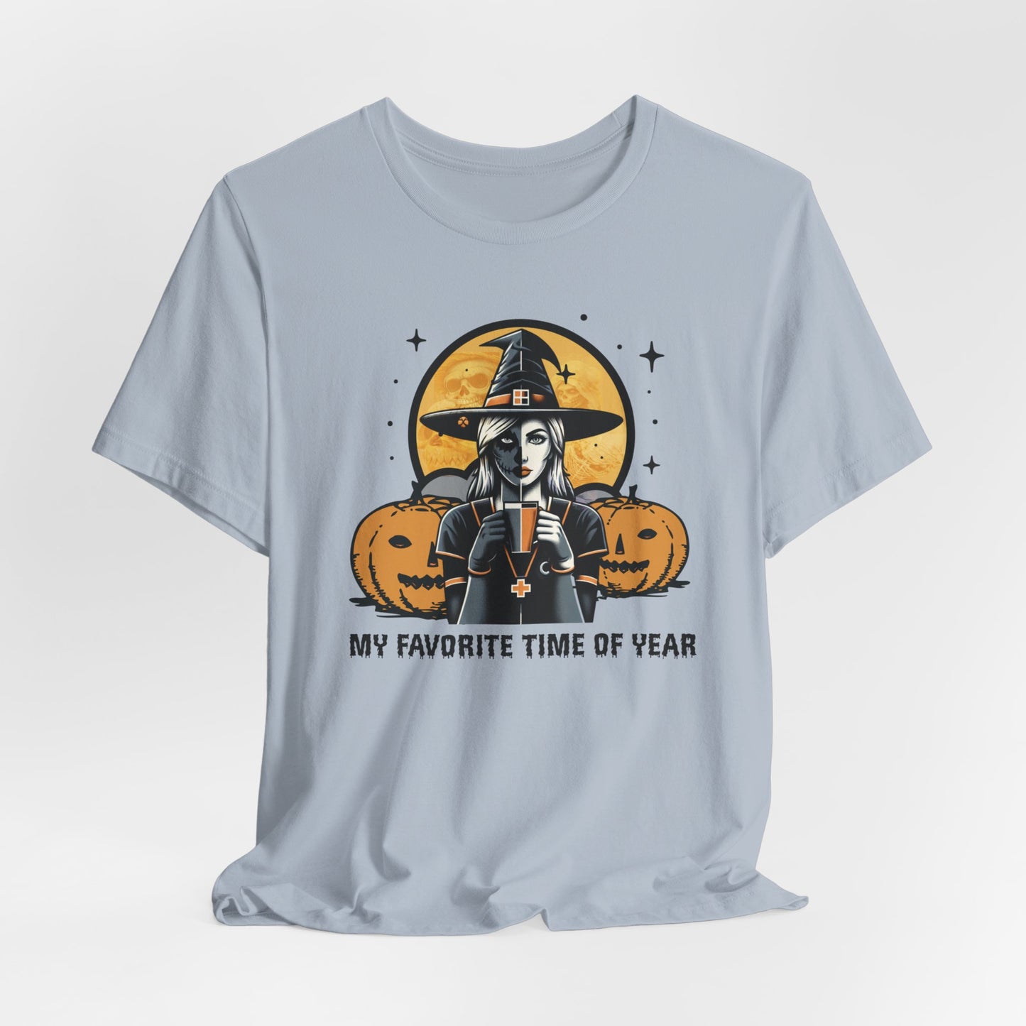 Witchy Halloween T-shirt, Witch with Pumpkins Tee, Spooky Witch Shirt, Salem Shirt, Spooky Season t-shirt, Witch Shirt, Halloween Shirt