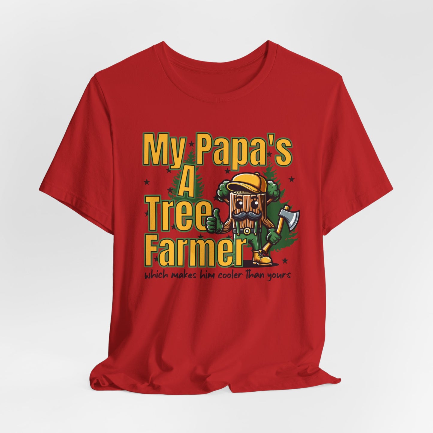 My Papa's A Tree Farmer T-shirt, Christmas Tree T-shirt, Tree Farmer Shirt, Gift For Tree Farmer, Tree Grower, Gift For Farmer, Tree Farmer