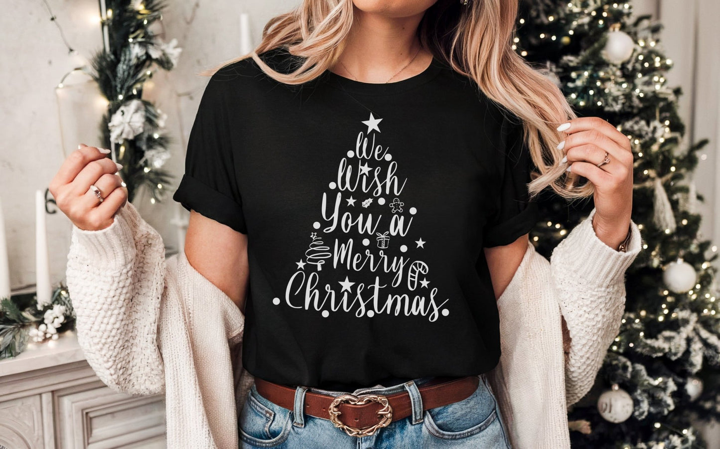 We Wish You a Merry Christmas Shirt, Bella Canvas 3001 Christmas Shirt, Merry Christmas Shirt, Happy New Year Shirt, Unisex Graphic Shirt