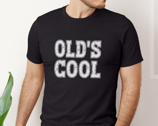 Classic Old's Cool T-Shirt for Women, Bella Canvas Graphic T-Shirts, Short Sleeve Jersey Tee, Funny Retro Unisex Shirt, Gift for Her