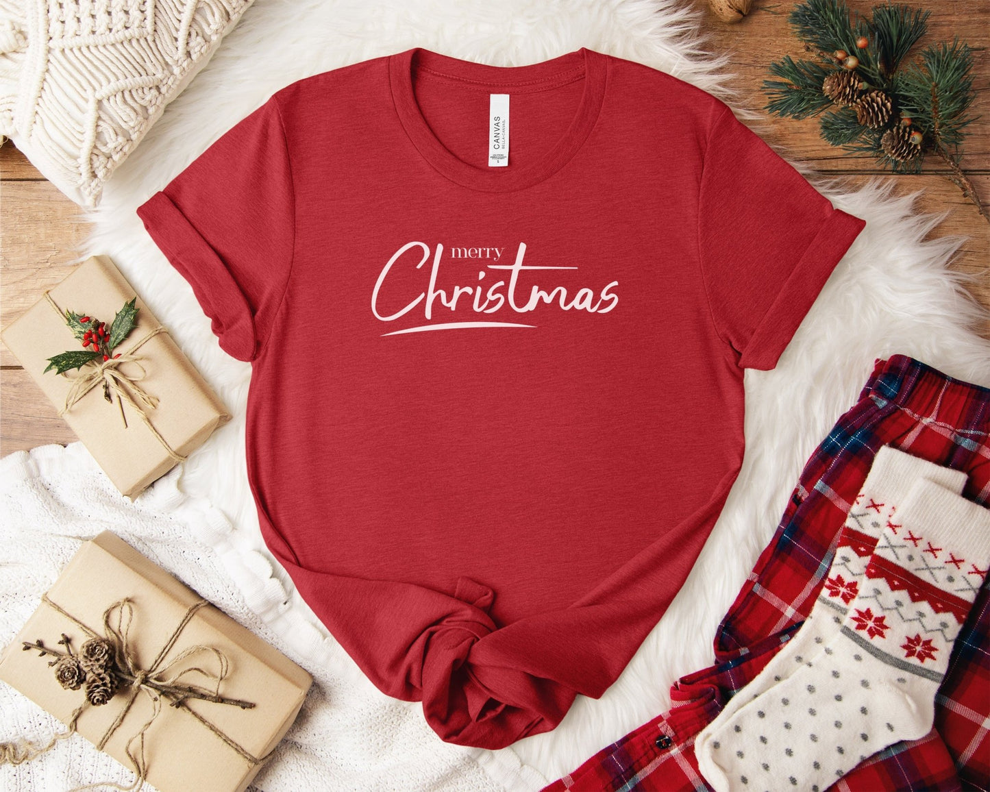 Merry Christmas Unisex Shirt, Christmas Cross Shirt, Winter Shirt, Jesus Christmas Shirt, Women Christmas Shirt, Holiday Bella Canvas Shirt