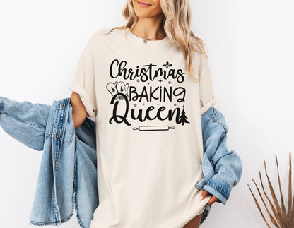 Christmas Baking Queen Shirt, Christmas Shirt, Cute Women’s Holiday Shirt, Baking Queen Shirt, Xmas Shirt, Baking Crew Shirt, Gift for Her