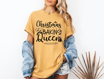 Christmas Baking Queen Shirt, Christmas Shirt, Cute Women’s Holiday Shirt, Baking Queen Shirt, Xmas Shirt, Baking Crew Shirt, Gift for Her