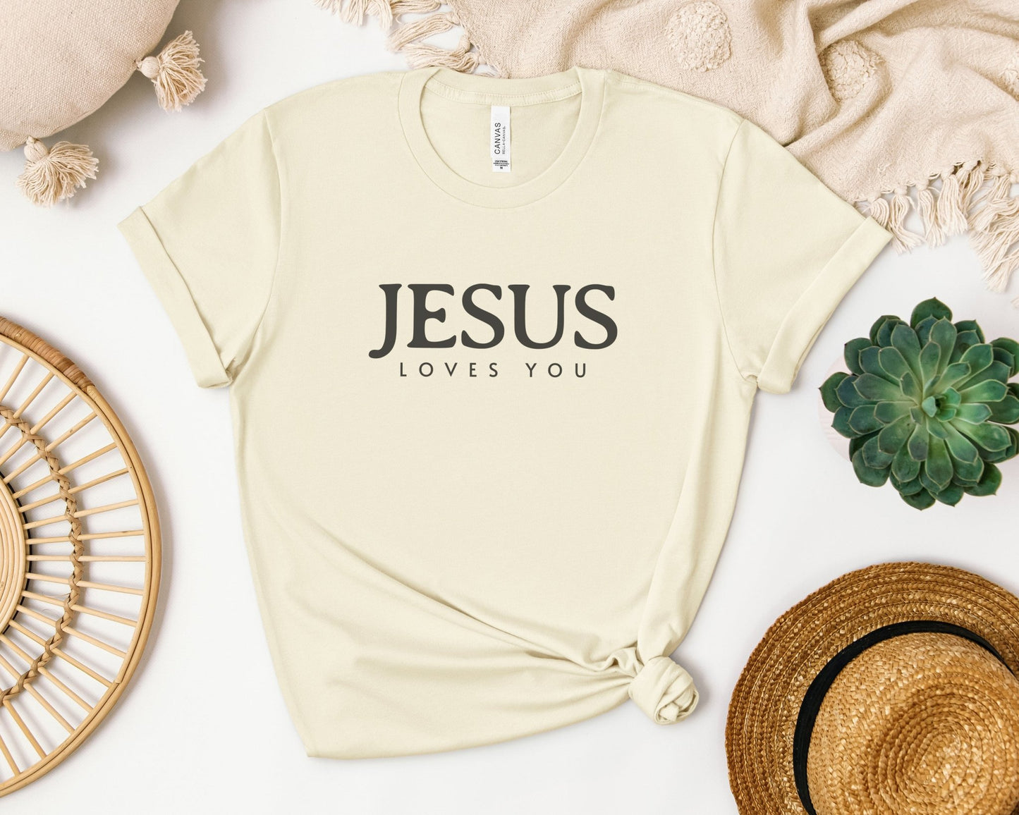 Jesus Loves You Shirt, Jesus T-shirt, Bible Verse Tee, Christian Faith Shirt, Man Woman Pullover Tops, Faith T-shirt