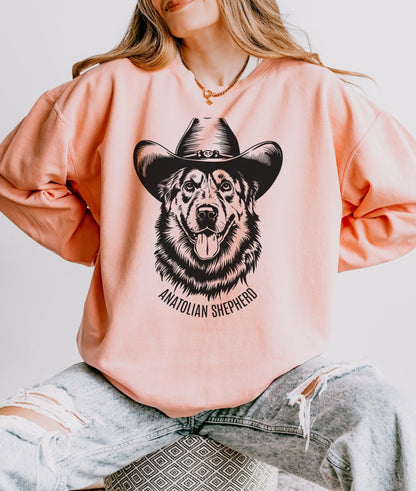 Anatolian Shepherd Cowboy Comfort Colors Sweatshirt