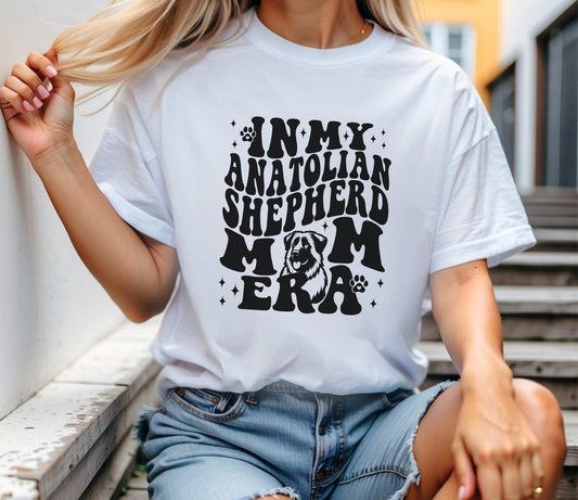 In My Anatolian Dog Mom Era Shirt, Anatolian Shepherd Mom Tee, Dog Lover, Anatolian Shepherd Shirt, Dog Mom Gift