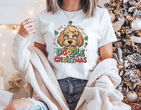 Doodle Christmas Shirt, Goldendoodle Crewneck, Gift for Doodle Mom, Doodle Mama Shirt, Dog Mom Sweatshirt, Doodle Dad Shirt, Dog Lover Gift