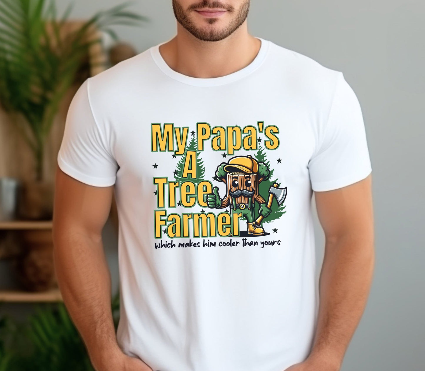 My Papa's A Tree Farmer T-shirt, Christmas Tree T-shirt, Tree Farmer Shirt, Gift For Tree Farmer, Tree Grower, Gift For Farmer, Tree Farmer